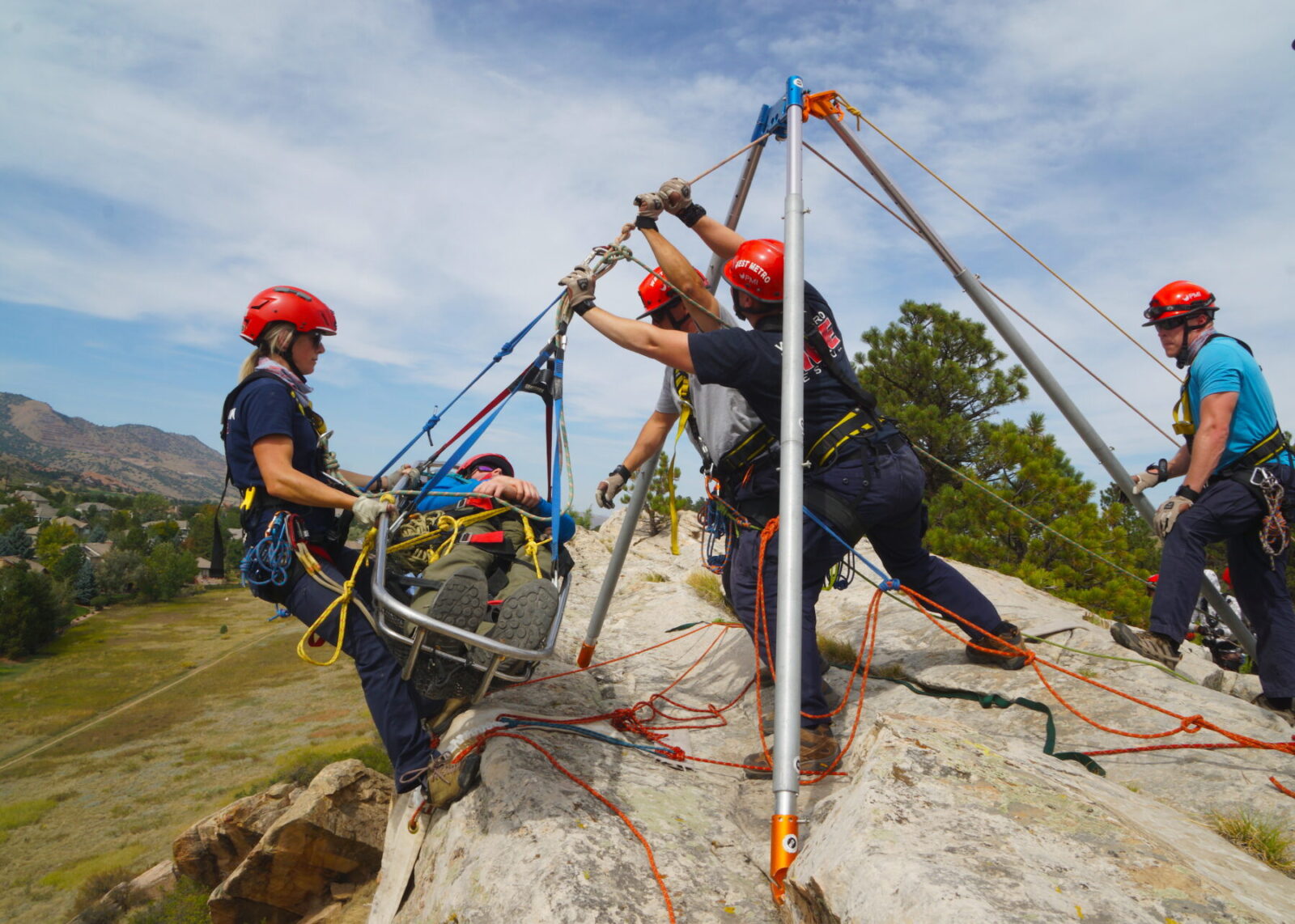 T TOOYFUL 5 Stücke 22KN Klettern Rigging Rescue Abseilring Bail Out Anschluss Ausrüstung